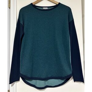 Smartwool Shadow Pine Colorblock Crew Sweater Size Small
